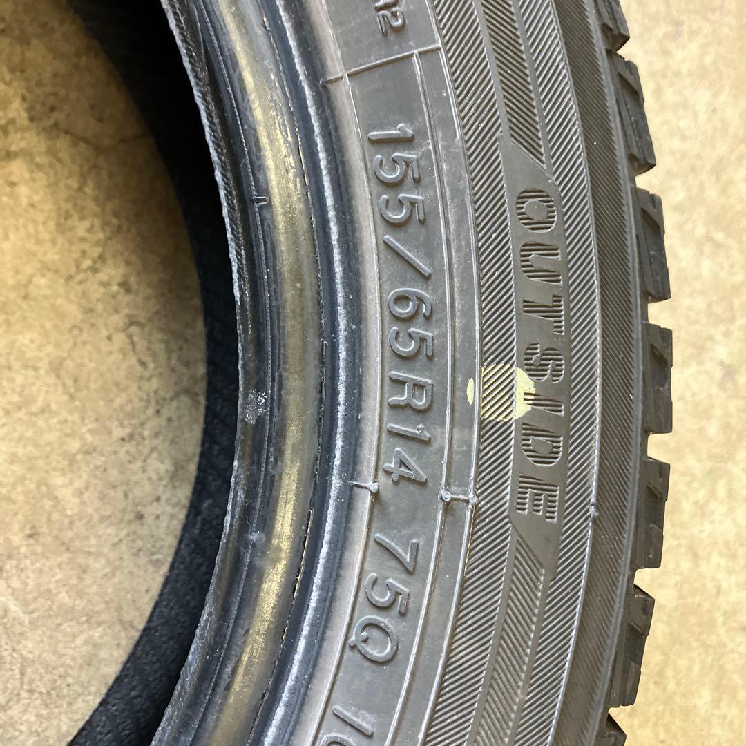YOKOHAMA 155/65R14 ４本スタッドレスタイヤ軽四専用全国送料無料