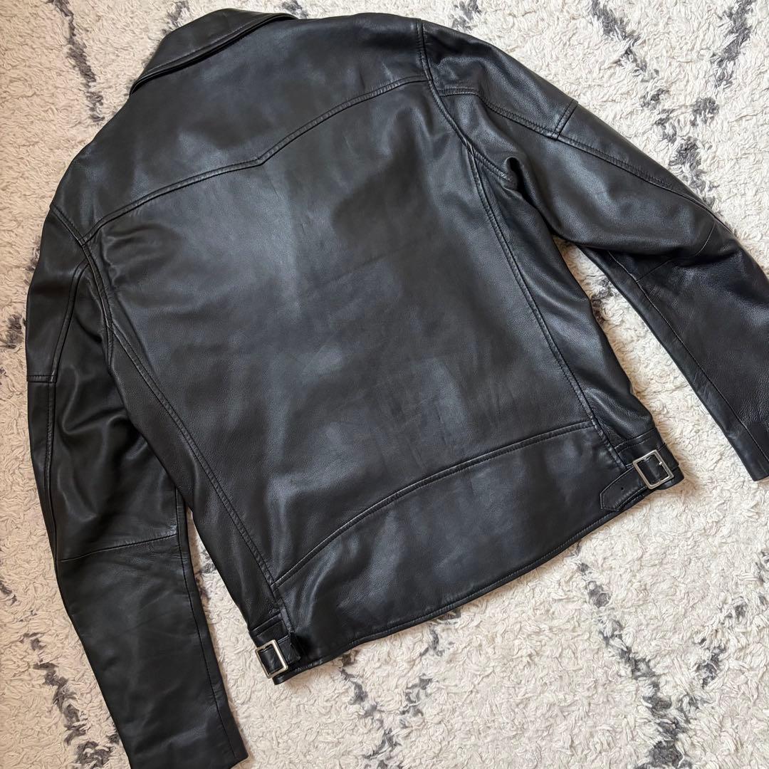 ジャケット・アウター CRIMIE LAMB LEATHER SEMI W RIDERS JACKET