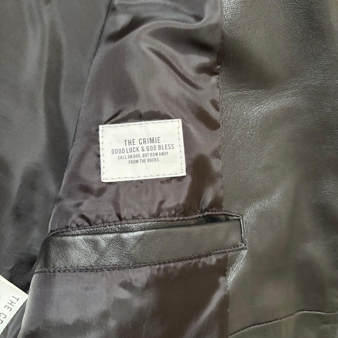 ジャケット・アウター CRIMIE LAMB LEATHER SEMI W RIDERS JACKET