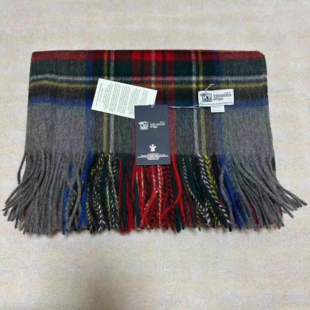 ま*母様 ジョンストンズ カシミア 大判グレースチュワート ストール マフラー