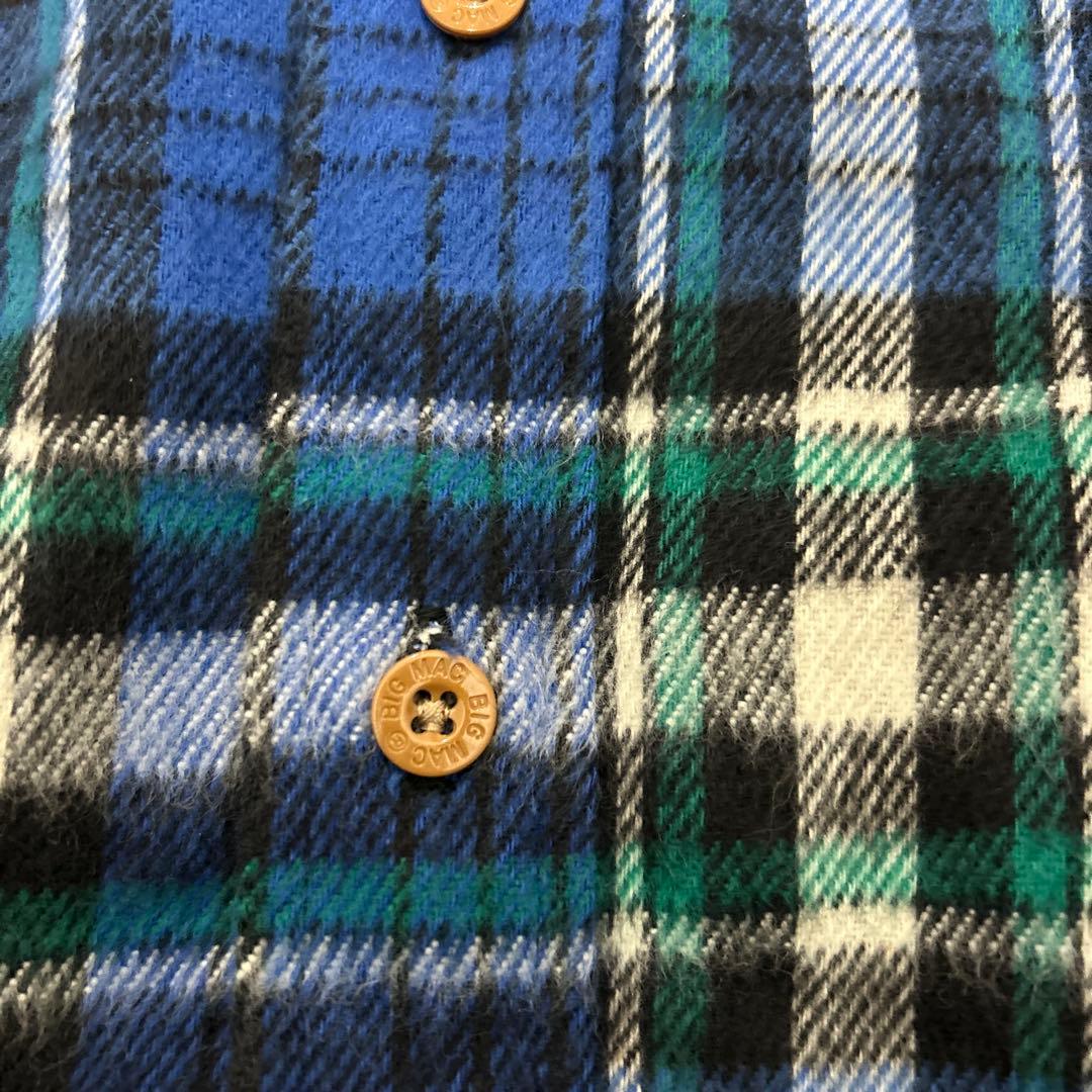 80sBIG MACフランネルシャツUSA製[美品]