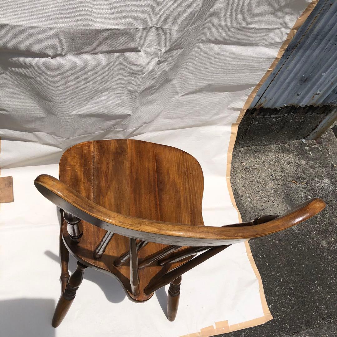 アンティーク な椅子　背もたれ椅子 オブジェシンプル天然　ウィンザー チェア