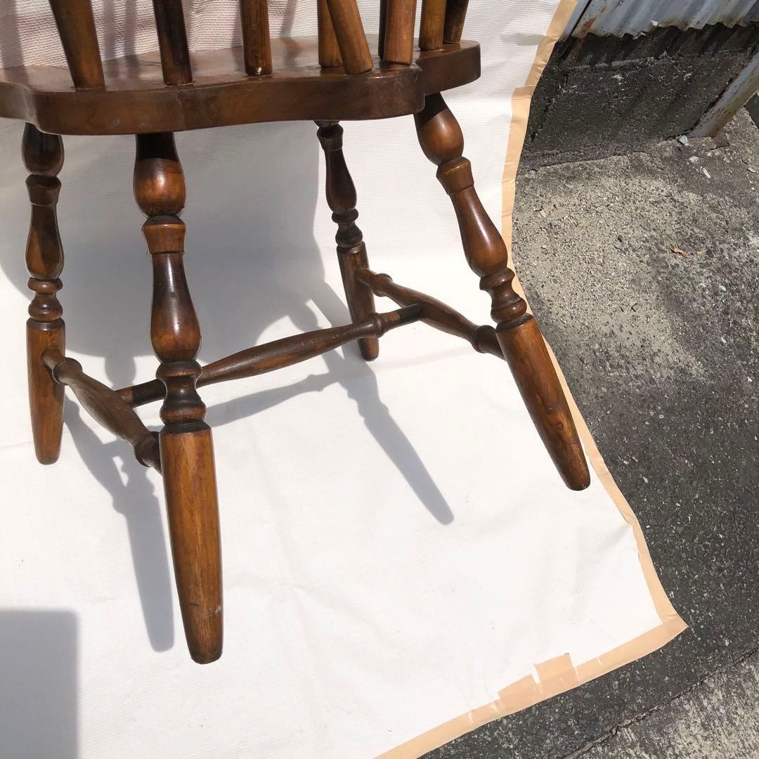 アンティーク な椅子　背もたれ椅子 オブジェシンプル天然　ウィンザー チェア