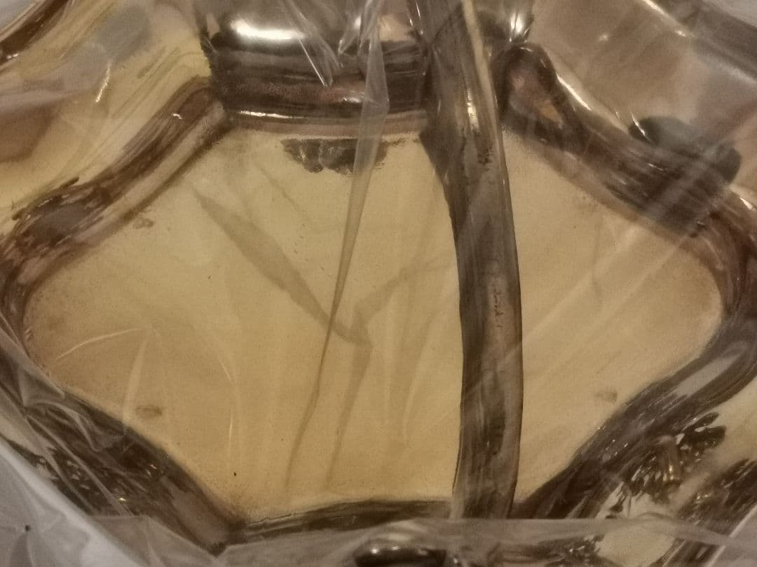 イタリア製 トレー バスケット 小物入れ 真鍮 バラ 薔薇 ゴールド