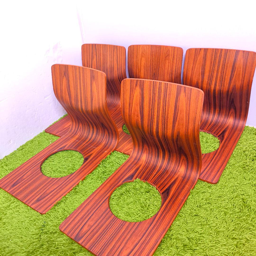 天童木工　座椅子 5脚セット