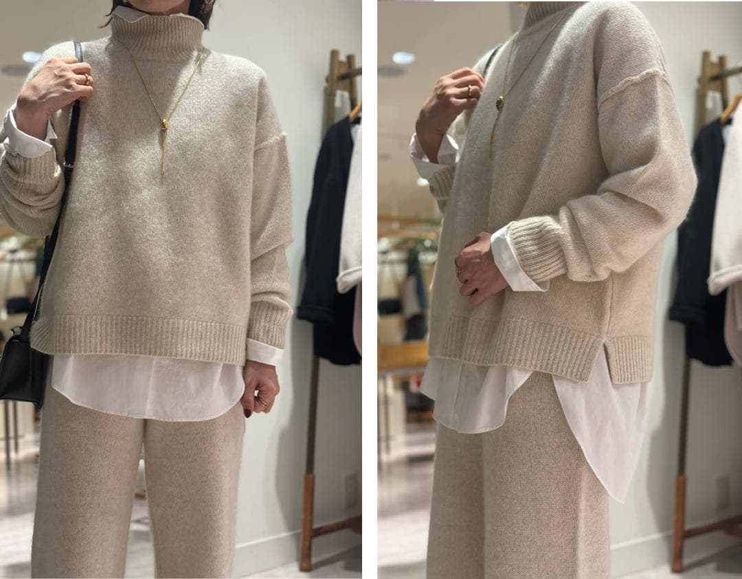 タートルネックプルオーバーニット BEARDSLEY