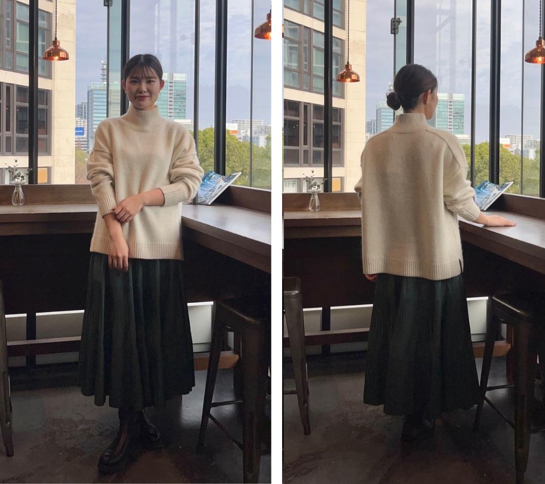 タートルネックプルオーバーニット BEARDSLEY