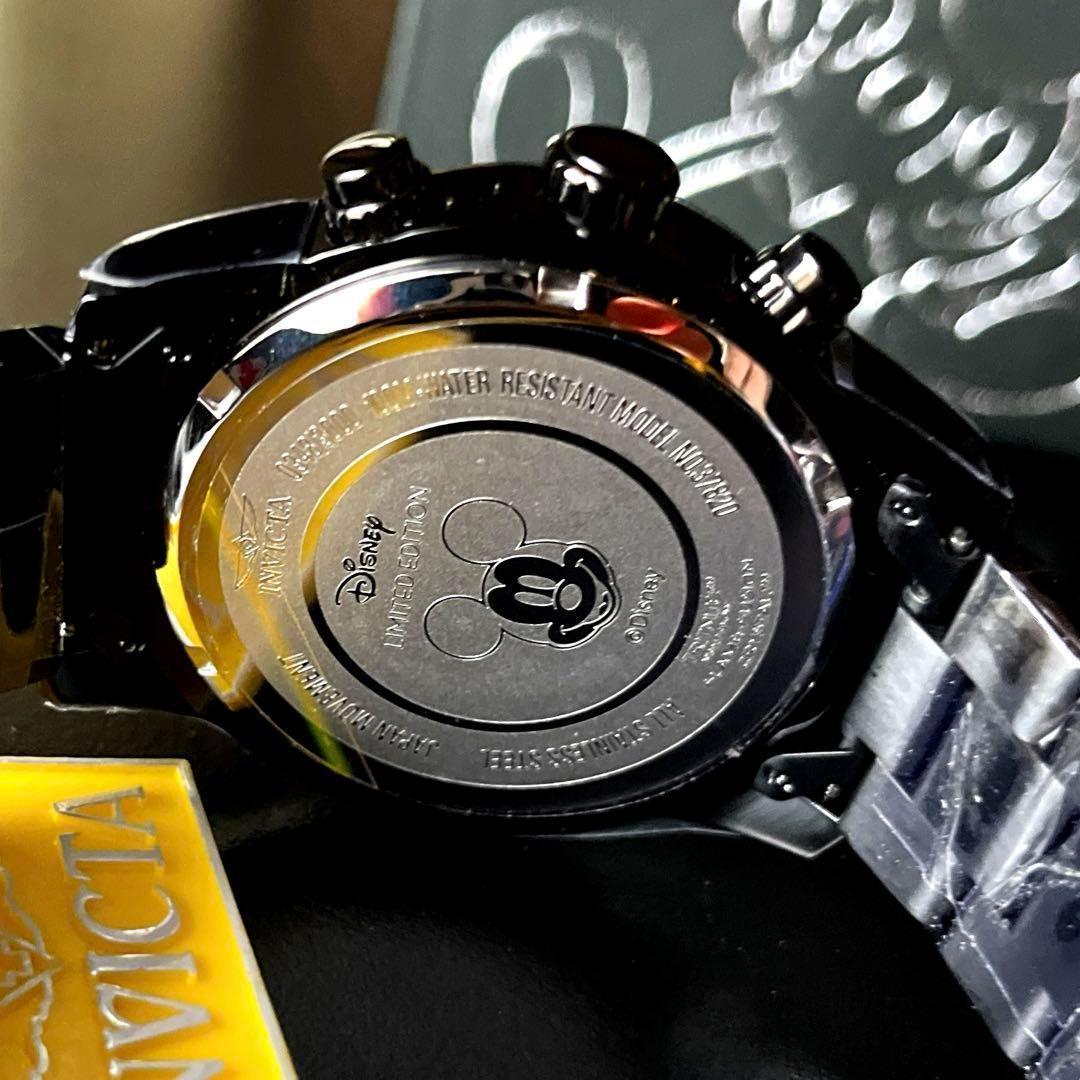 ◆Disney◆INVICTA/ミッキーマウス/ブラック/限定品/メンズ腕時計