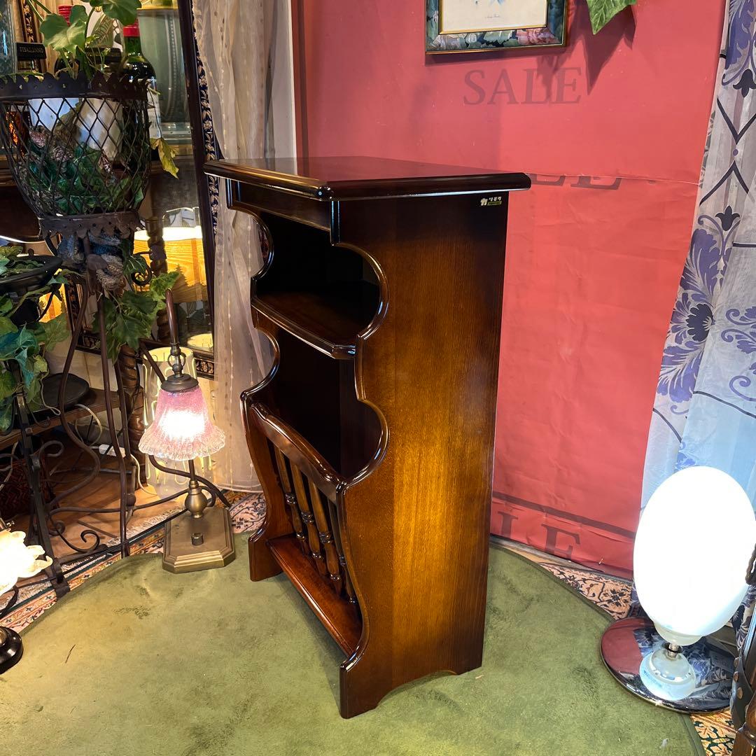 Sale ヴィンテージ カリモク　コロニアルオープンキャビネット　マガジンラック