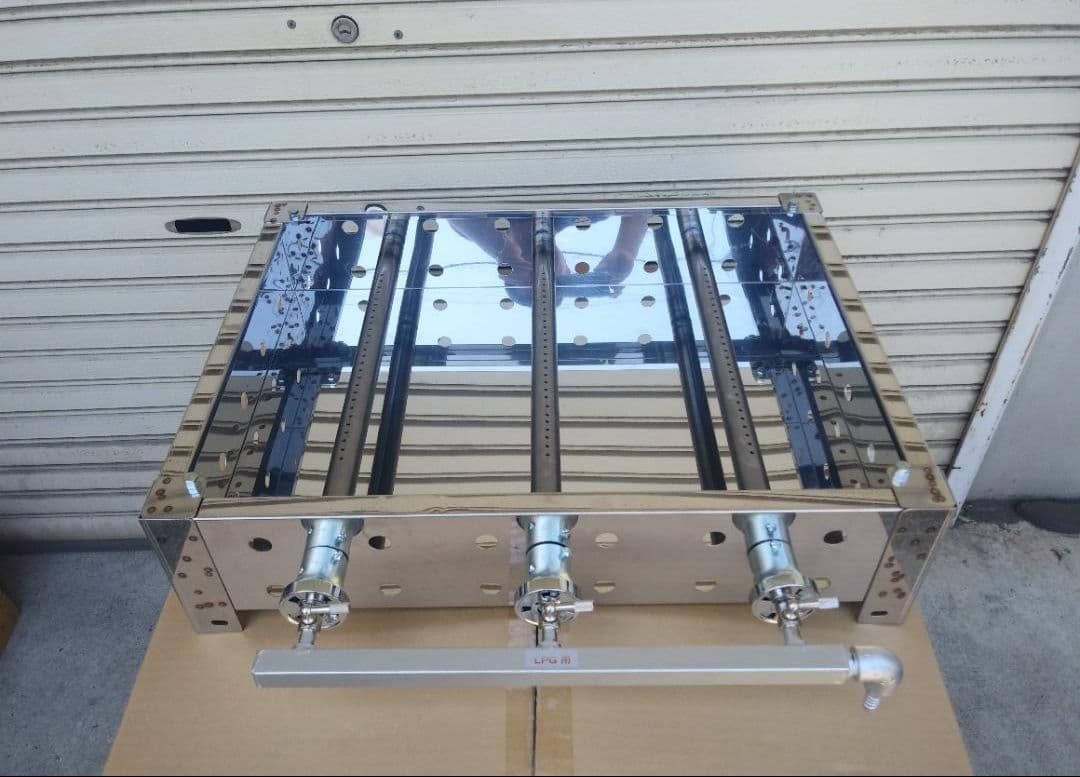 ガスコンロ 業務用 店舗用品 厨房機器LPガス 2024年製 新品 便利な持手付