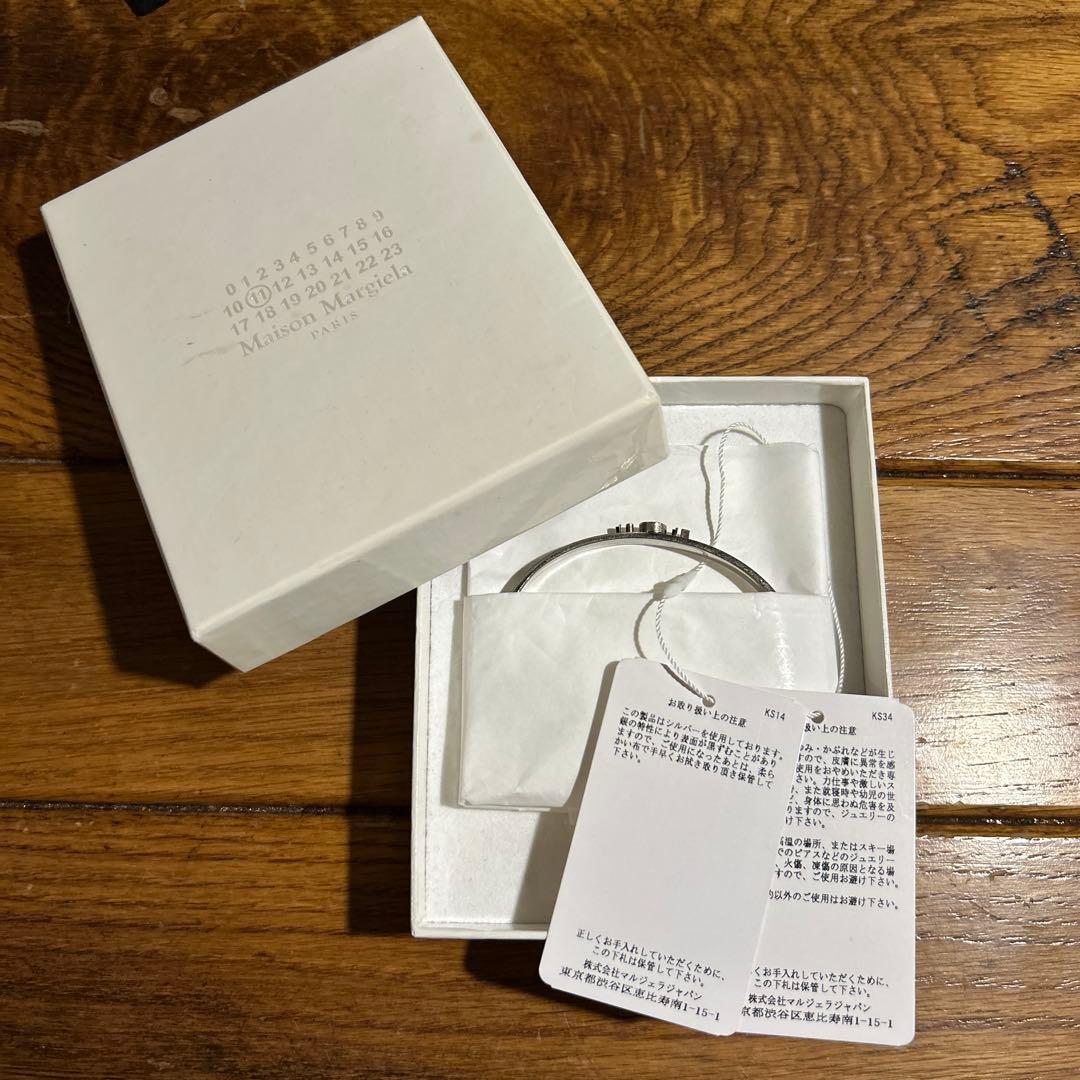 新品未使用箱タグ付きメゾンマルジェラ　シルバーブレスレット