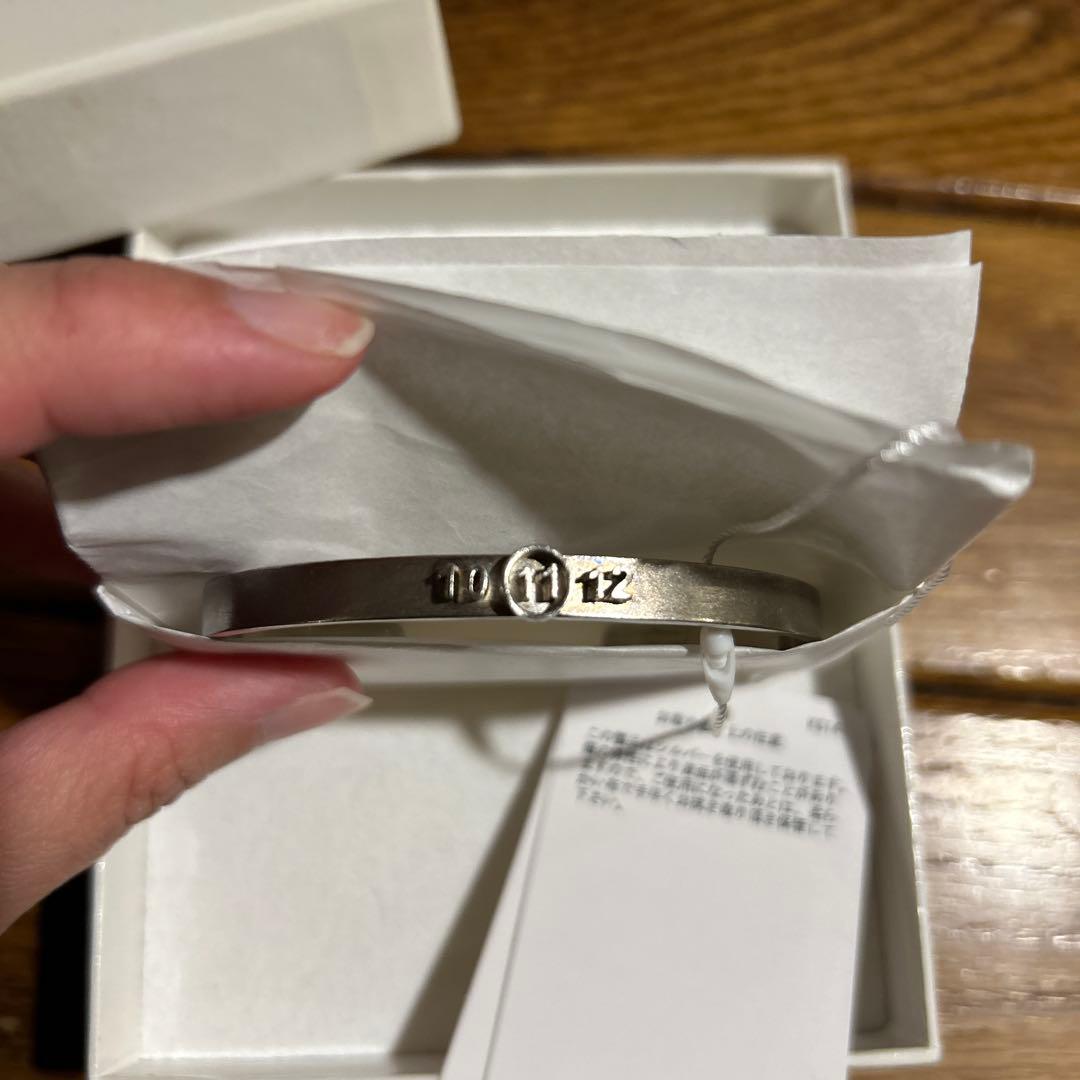 新品未使用箱タグ付きメゾンマルジェラ　シルバーブレスレット