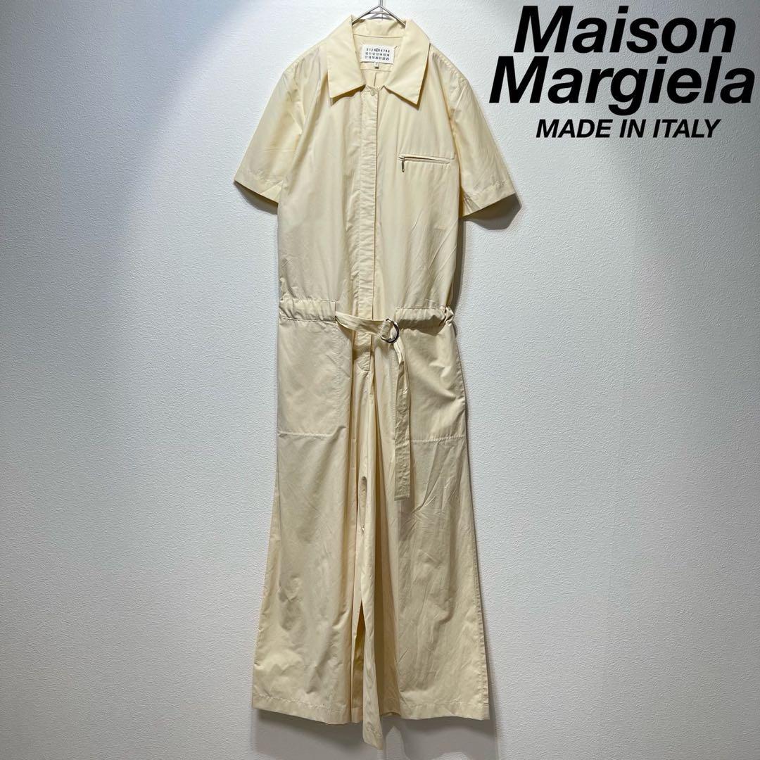 希少 メゾンマルジェラ 上質 ベルテッドデザイン オールインワン ジャンプスーツ