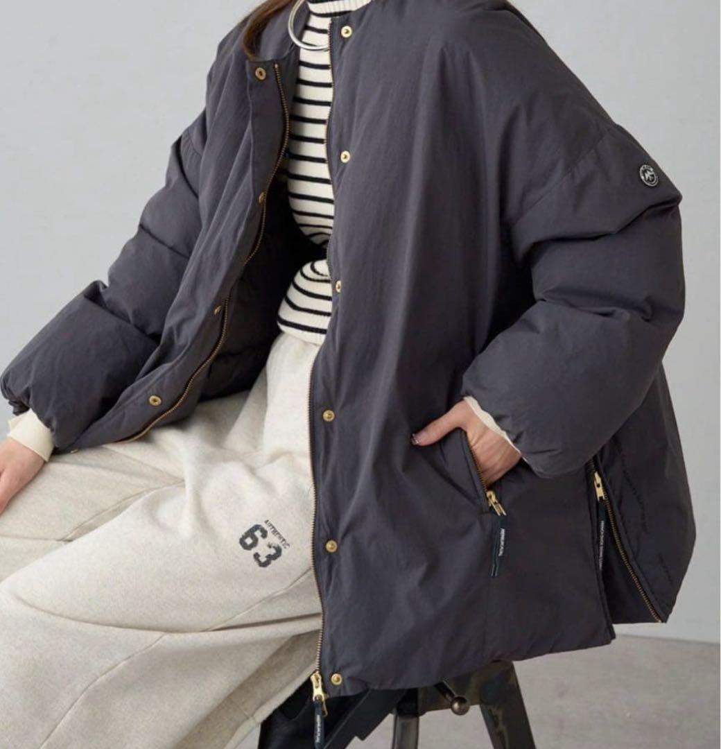 ◼️ピュアルセシン　フレンチダックダウンサイドジップジャケット