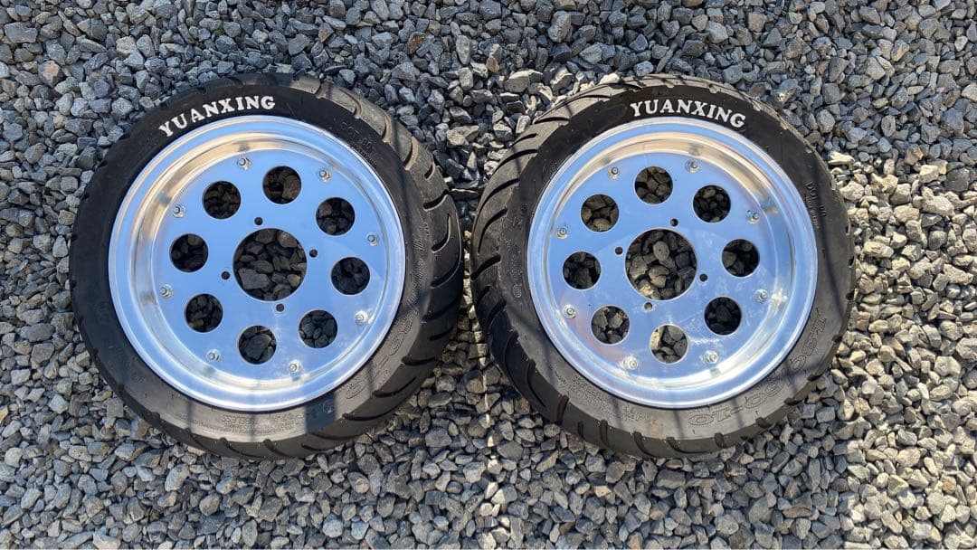 モンキーホイール10インチ2本、メーターギアセット