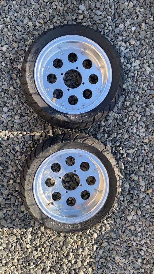 モンキーホイール10インチ2本、メーターギアセット