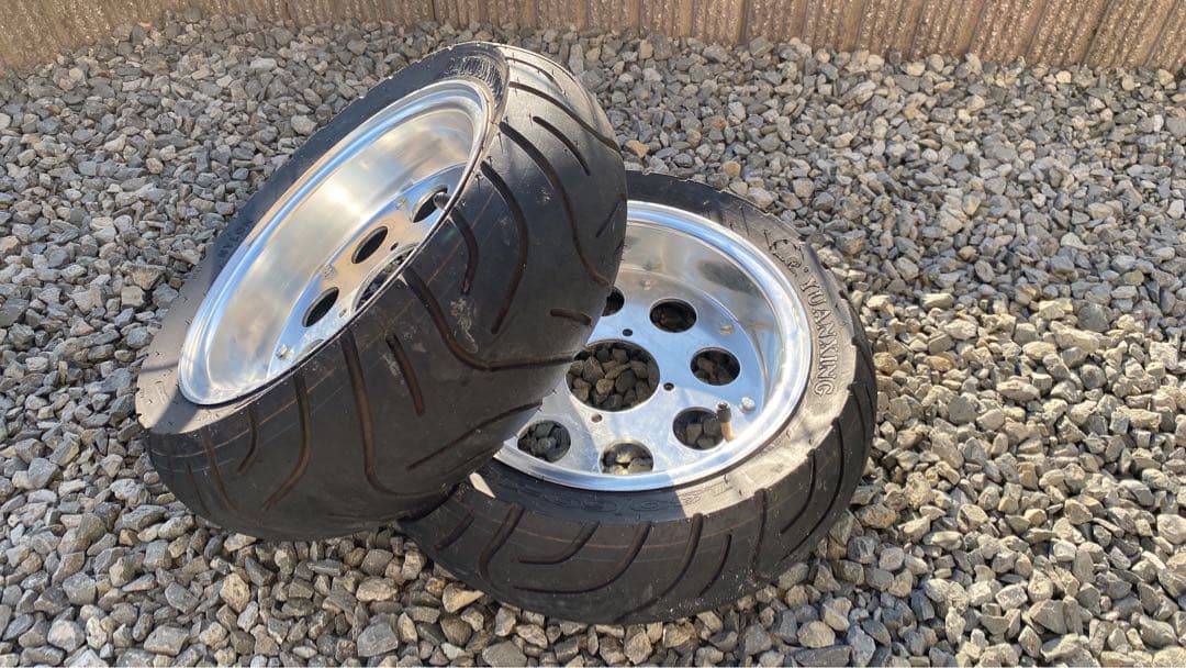 モンキーホイール10インチ2本、メーターギアセット