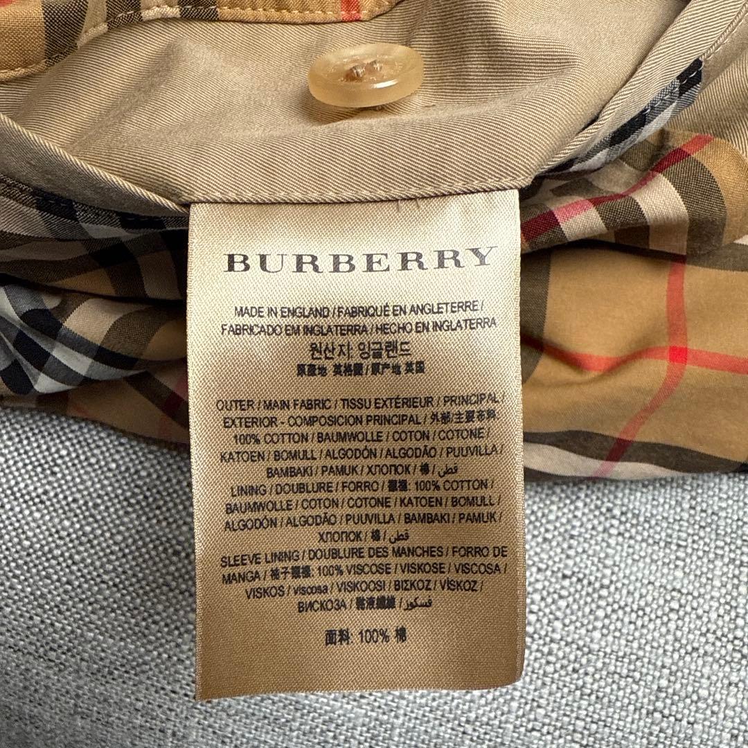 【超美品】BURBERRY バーバリー トレンチコート ロング丈　(ハンガー付)