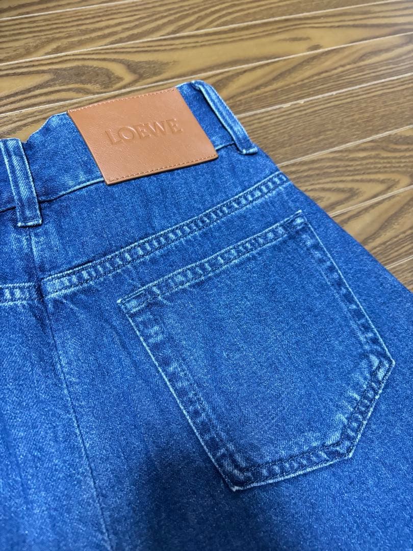 新品未使用品　LOEWE ロエベ レディース ラップジーンズデニムパンツ