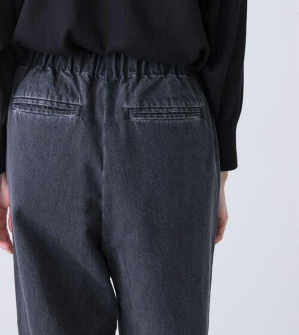 かぐれ　フェードデニムイージーパンツ　黒系