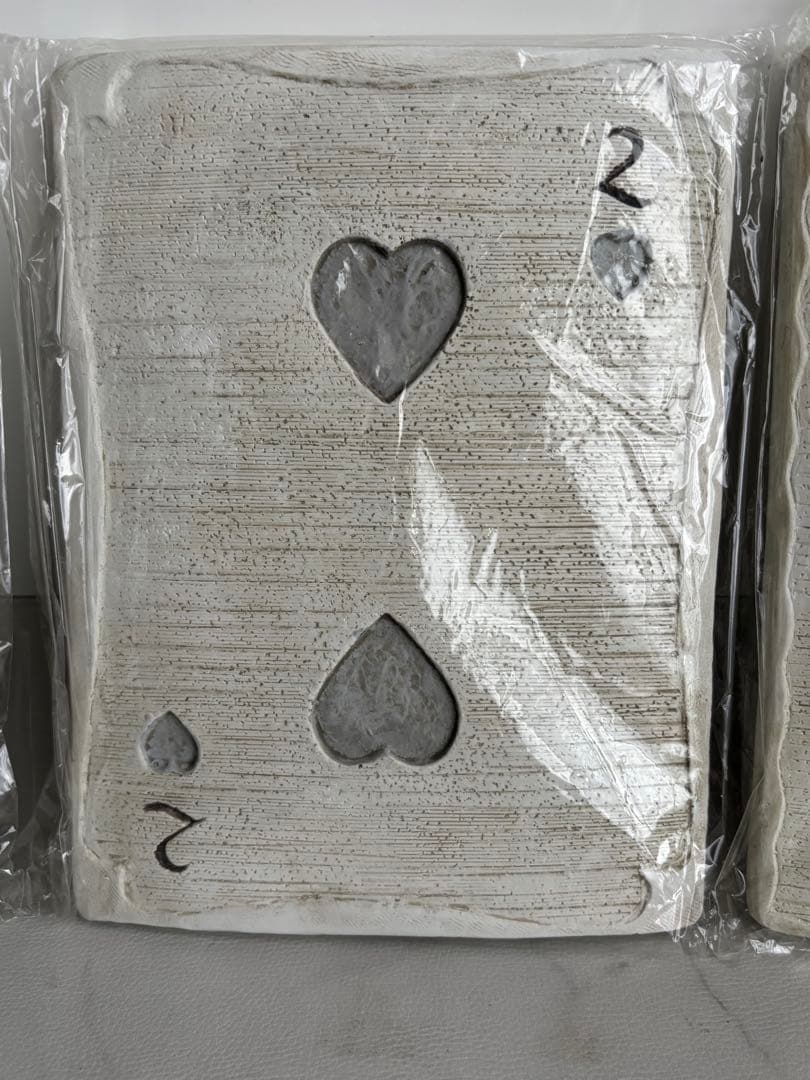 ３枚セット　不思議の国のアリス　トランプ　ステップストーン　ガーデリング　飛び石