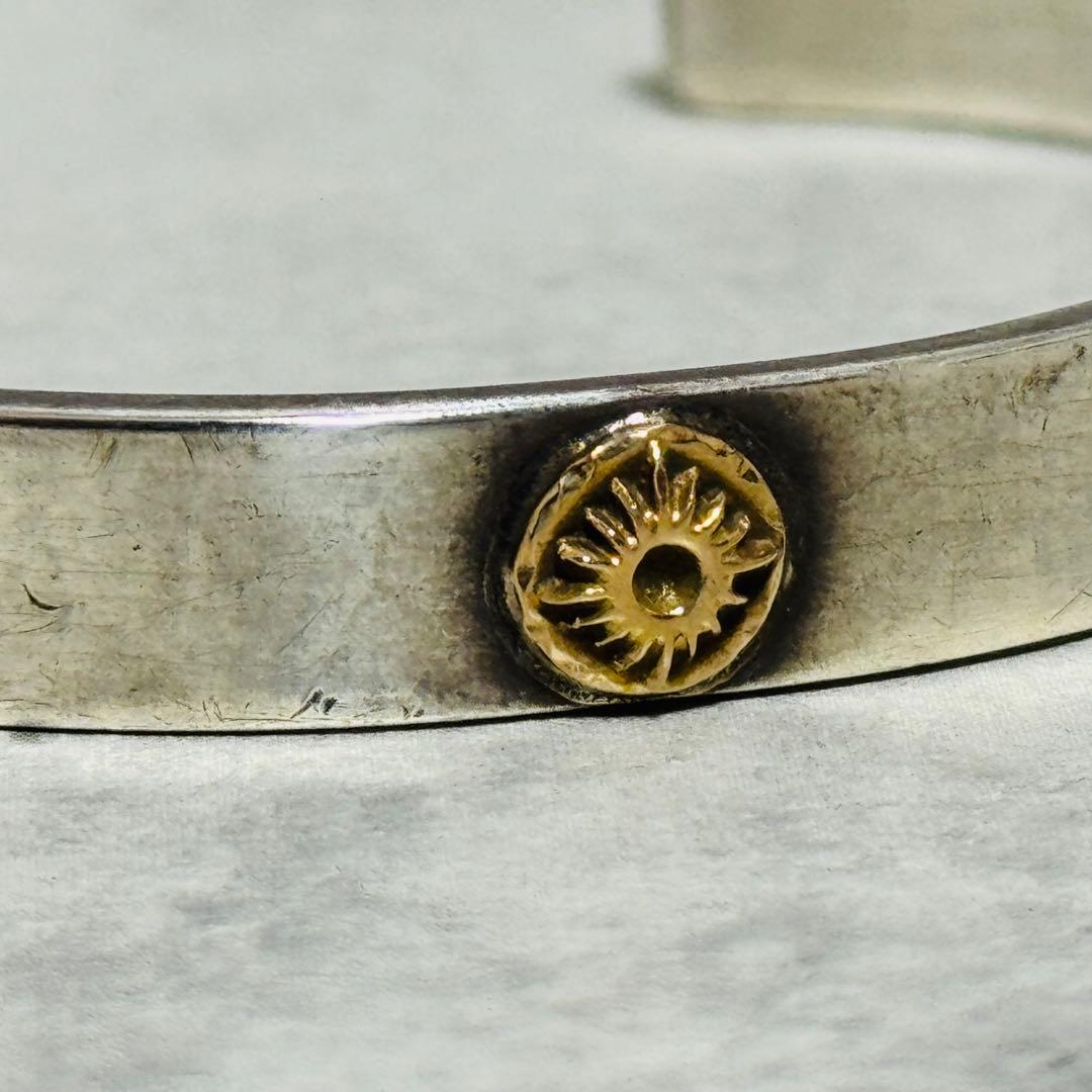 アリゾナ 平打ち バングル 太陽神 K18 SV925 ブレス ARIZONA