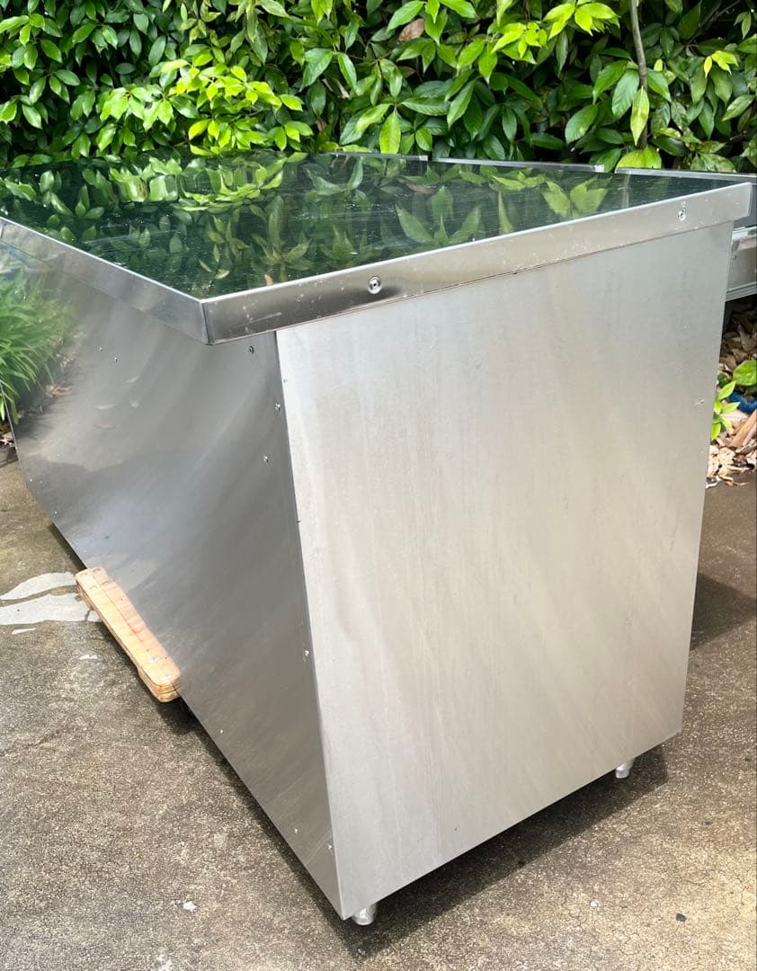 ステンレス作業台　調理台　キャビネット　引き出し付き　1500×600×780