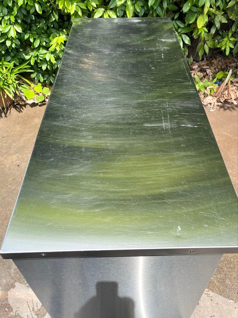 ステンレス作業台　調理台　キャビネット　引き出し付き　1500×600×780