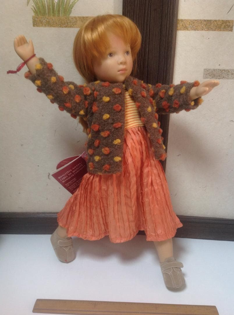 人形：ビンテージドール【シルビア・ナッテラ】 ②赤 Gotz 約48㎝