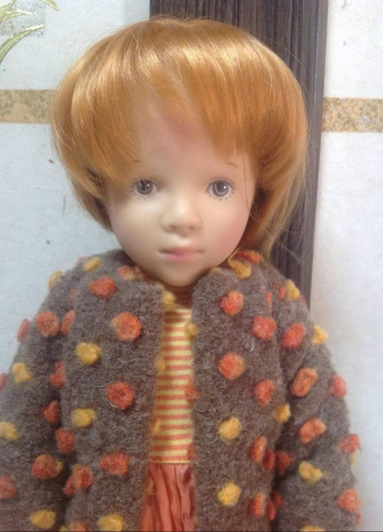 人形：ビンテージドール【シルビア・ナッテラ】 ②赤 Gotz 約48㎝