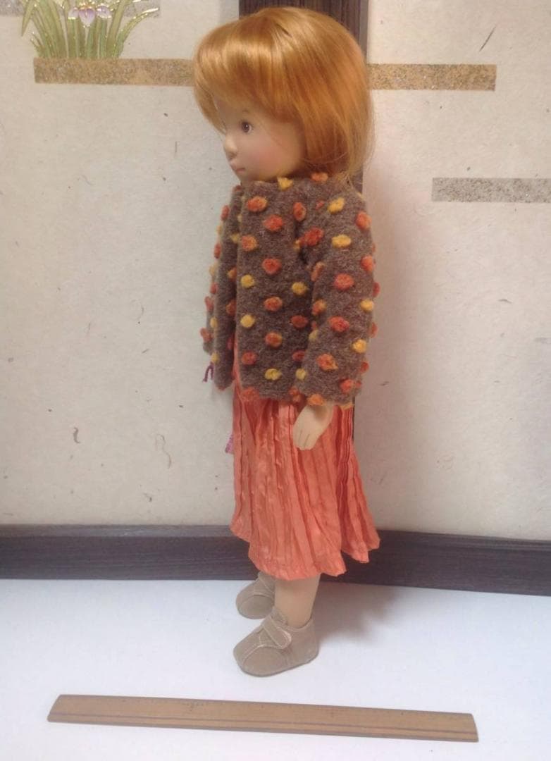 人形：ビンテージドール【シルビア・ナッテラ】 ②赤 Gotz 約48㎝