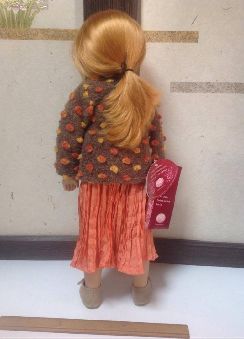 人形：ビンテージドール【シルビア・ナッテラ】 ②赤 Gotz 約48㎝