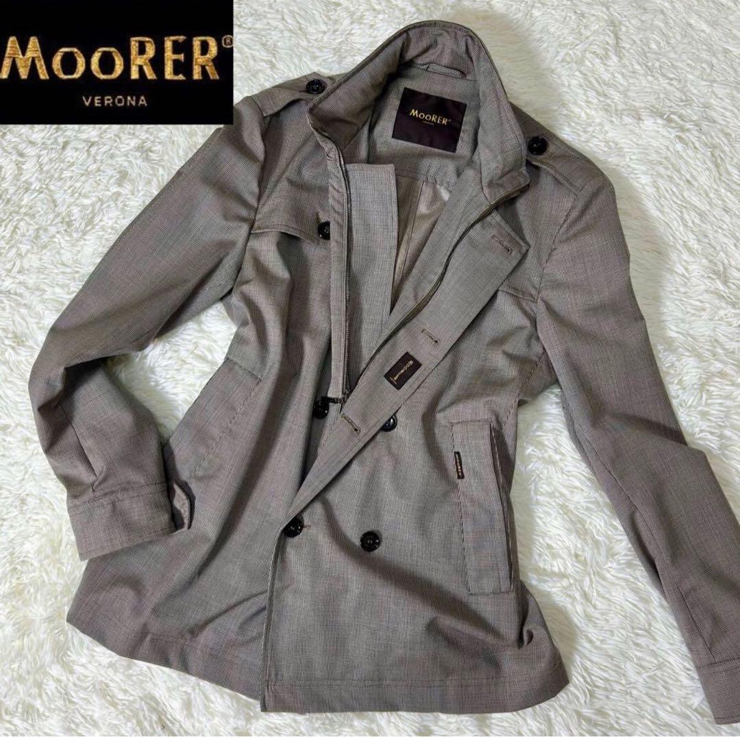 値下げ　Moorer ムーレー　ダブルブレスト　コート　50