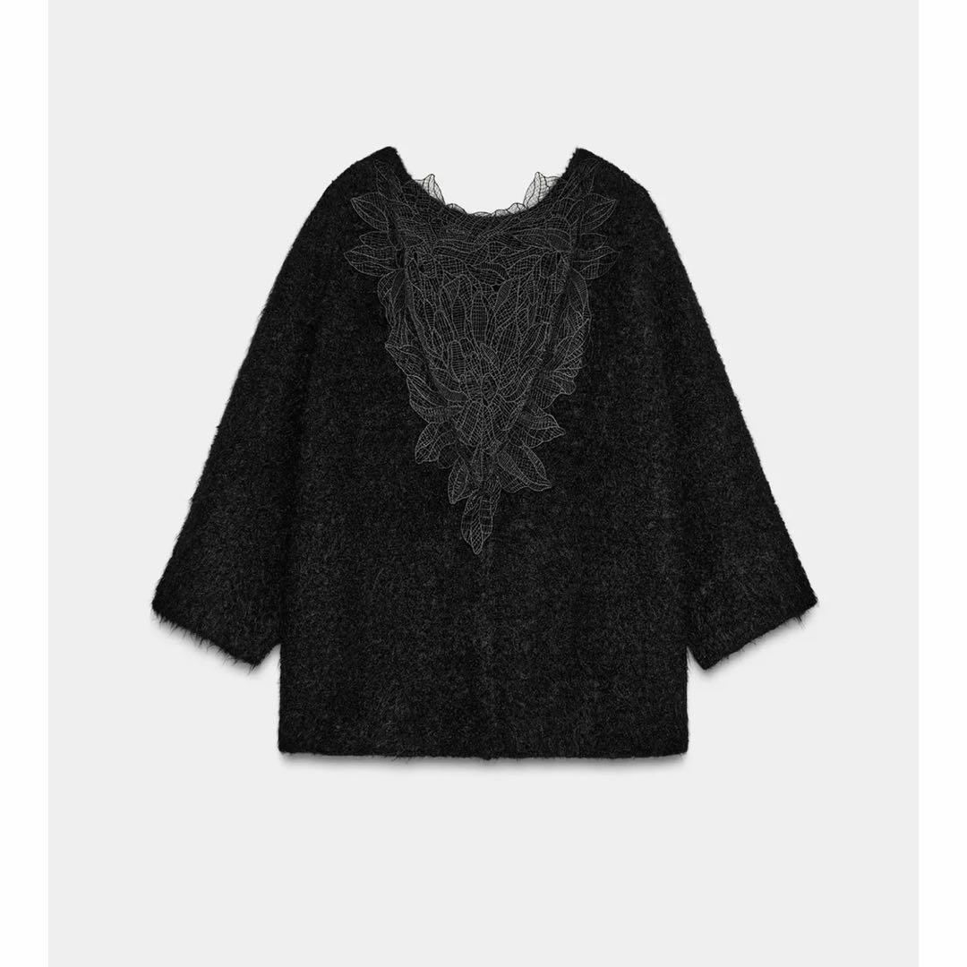 ZARA レースコンビニットセーター　試着のみ　S