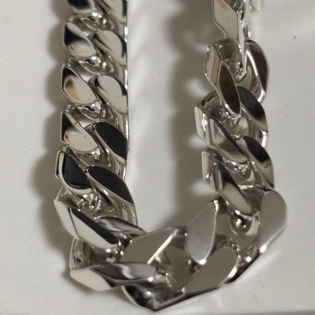 GUCCI 新品同様品　シルバーブレスレット刻印　21 喜平チェーン　付属品