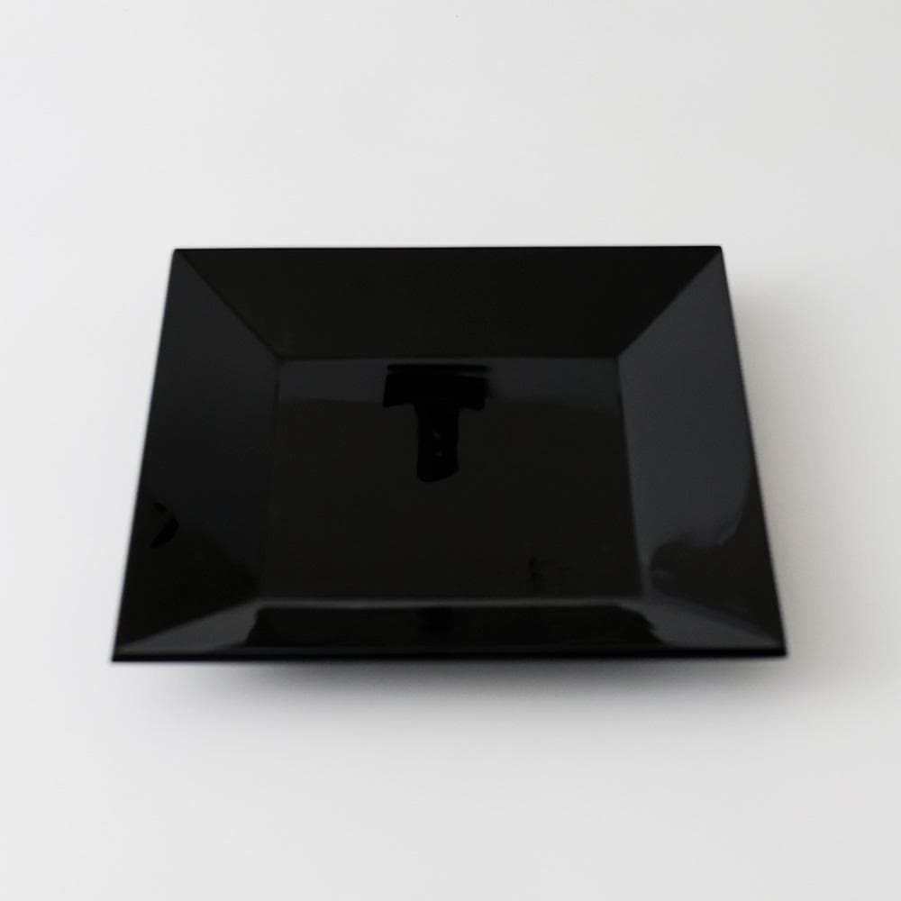 T　 輪島塗　山元清巧堂造　四方盆　茶道具　木製　漆塗　共箱　菓子盆　正月盆