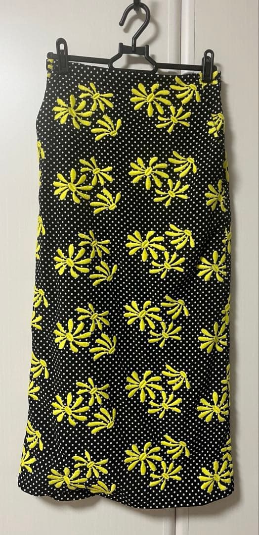 UNIONLAUNCH 花柄ドットタイトスカート XS ロンハーマン タグ有り
