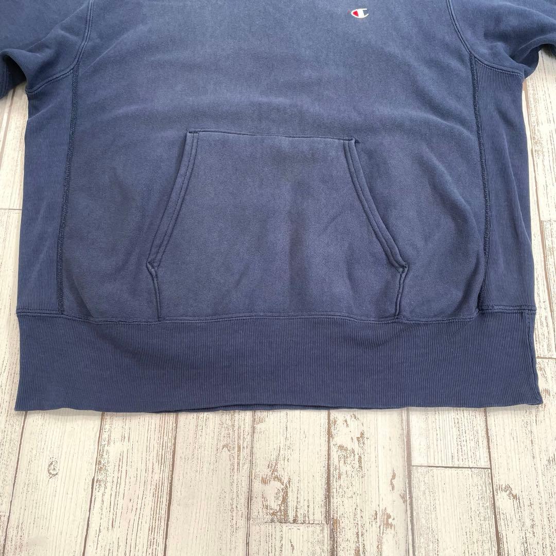 【定番目付き！】チャンピオン　リバースウィーブ　ネイビー　フーディ　パーカー　紺