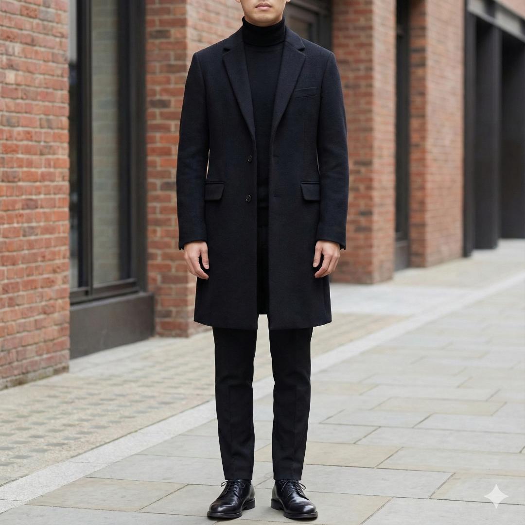 【初心者】カシミア混✨アタッチメント チェスターコート M