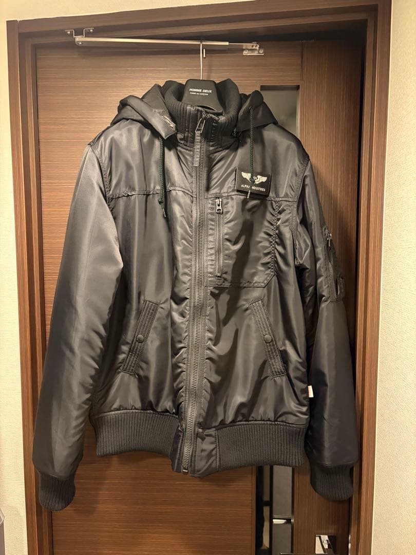 ALPHA フーデットリブジャケット