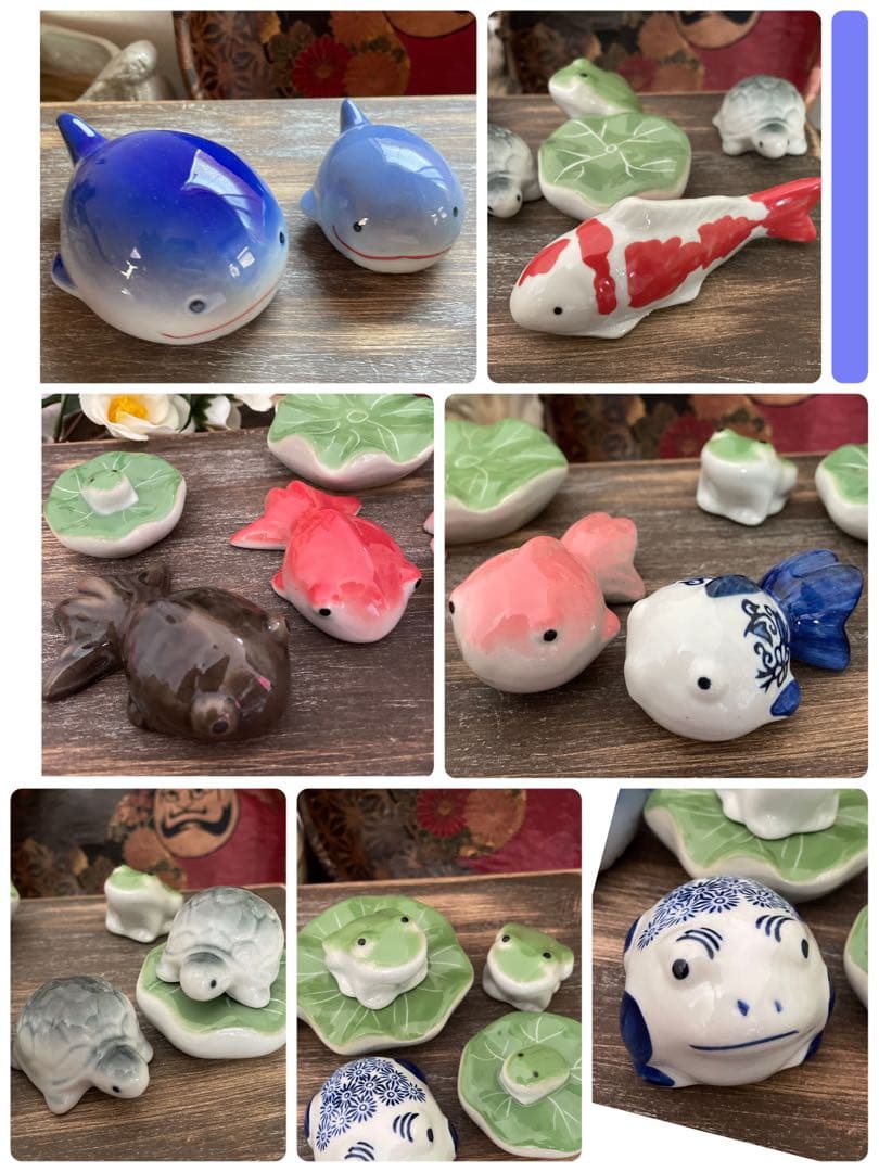 ＊浮球色々＊ 生き物 蓮 魚 くじら あひる 金魚