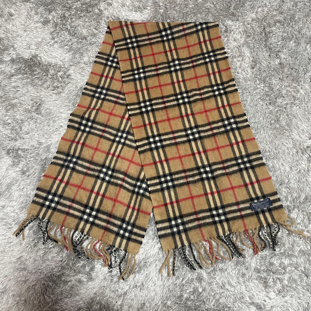 Burberry カシミヤマフラー