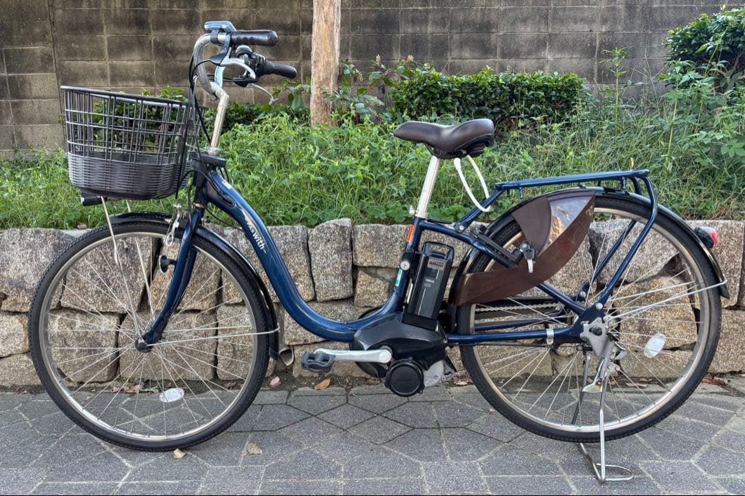 大阪　電動アシスト自転車　ヤマハPAS with 26インチ　3段　12.3