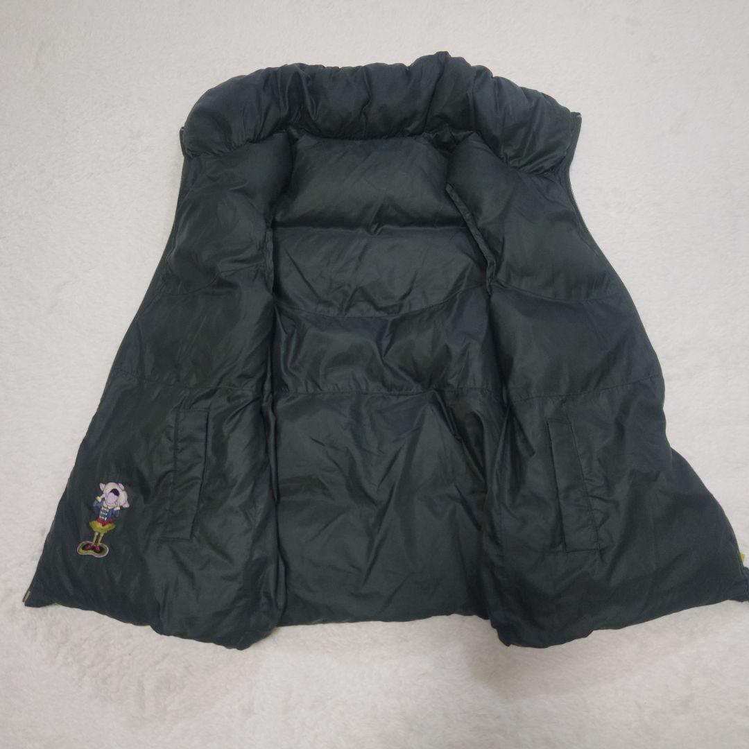 アルベロベロ ブタさん 花柄 リバーシブル ダウンベスト