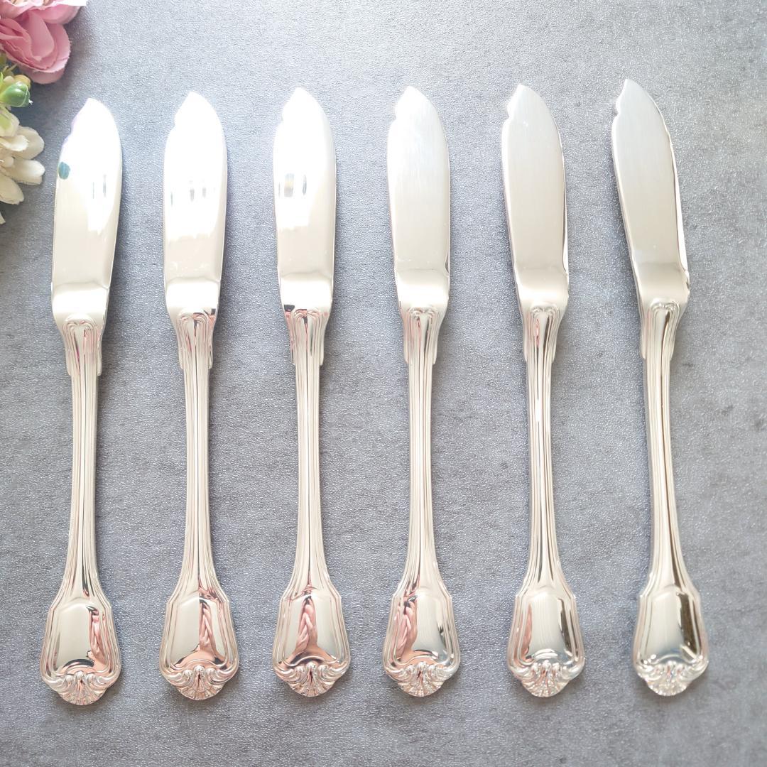 希少 極美品 クリストフル ポートロイヤル フィッシュナイフ 6点