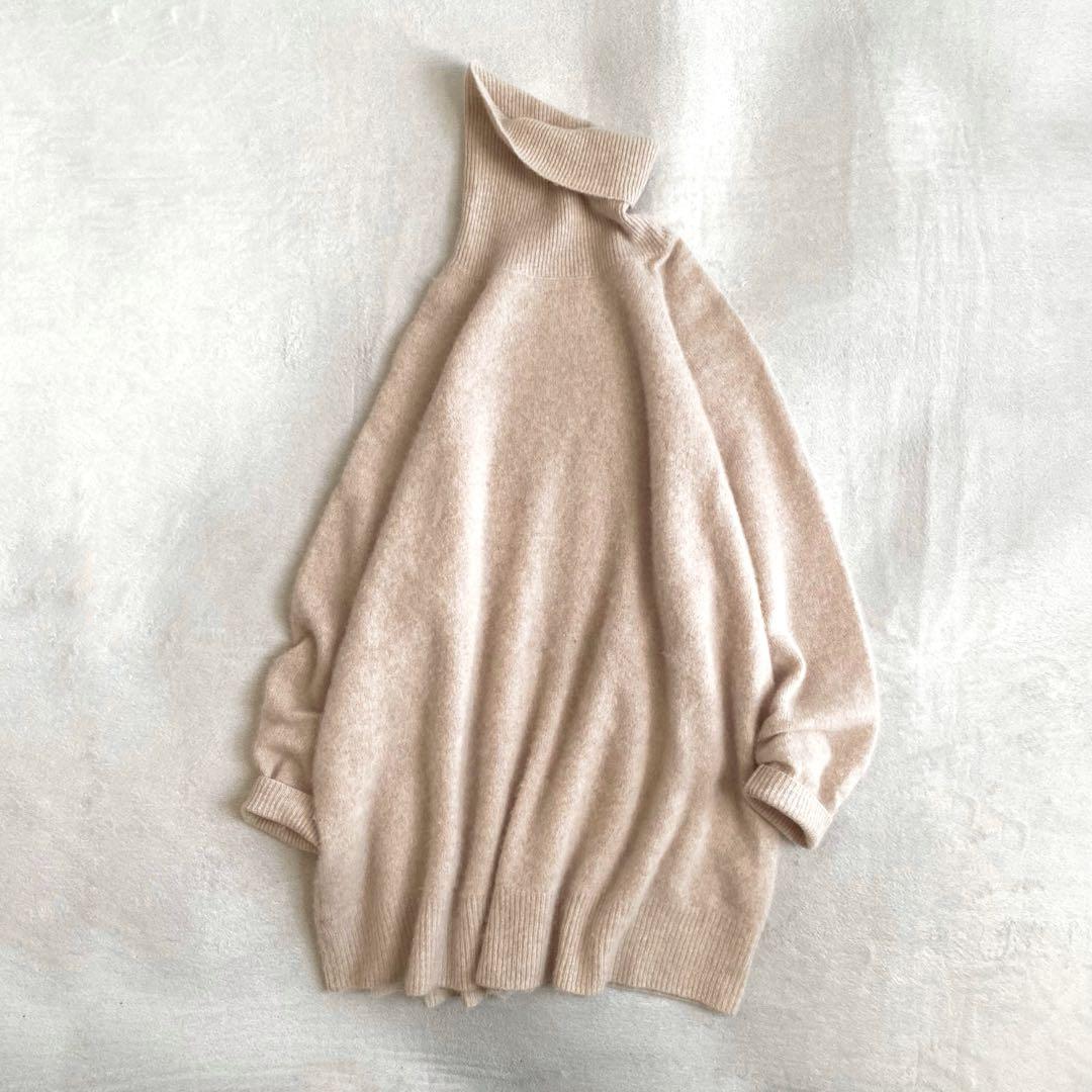 【美品✨】Plage ふわふわ　カシミヤ100% ラグランハイネックプルオーバー