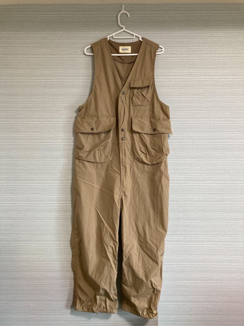 BEAMS BOY コットンウェザーハンティングベストオールインワン　サイズ1