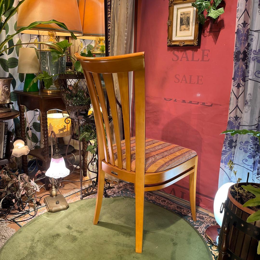 のん L２NISSIN 日進木工　ヴィンテージ スタイリッシュ　軽量チェア