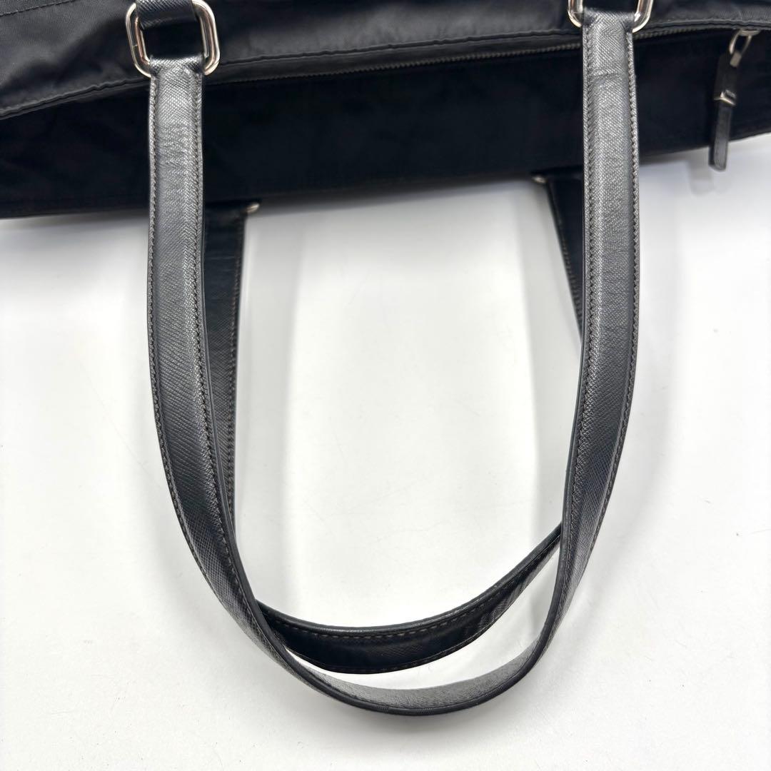 PRADA プラダ トートバッグ レザー ナイロン ブラック 黒