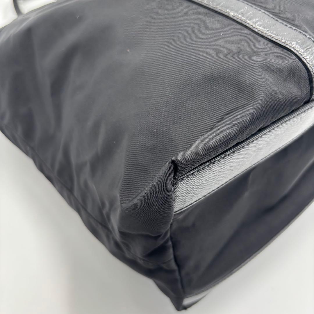 PRADA プラダ トートバッグ レザー ナイロン ブラック 黒